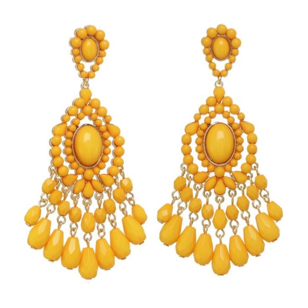 Stella & Ruby Emily yellow earrings